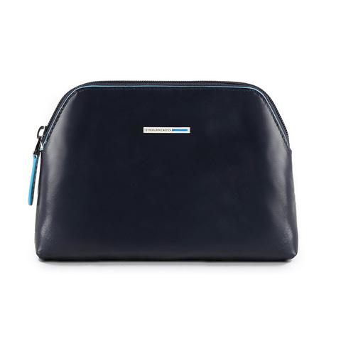Косметичка Piquadro Blue Square, синяя, 18,5x12,5x5 см
