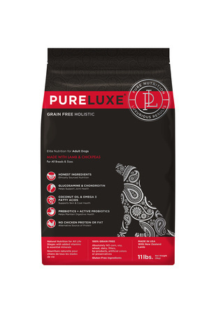 купить PureLuxe Elite Nutrition for adult dogs with lamb & chickpeas сухой корм для взрослых собак с ягненком и нутом