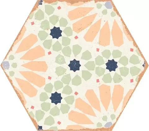 Ennface Pattern Kaleidoscope Green 22x25