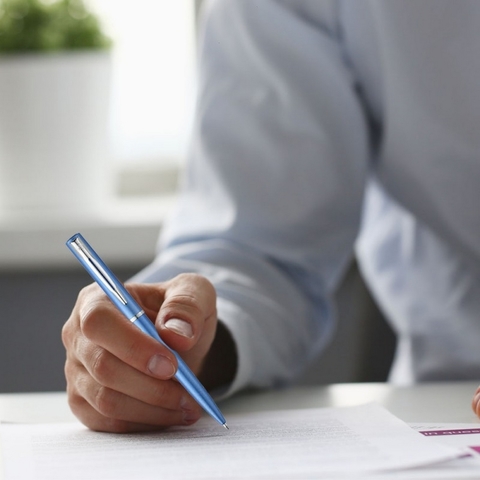 Ручка шариковая Waterman Graduate Allure Blue CT (2068191)