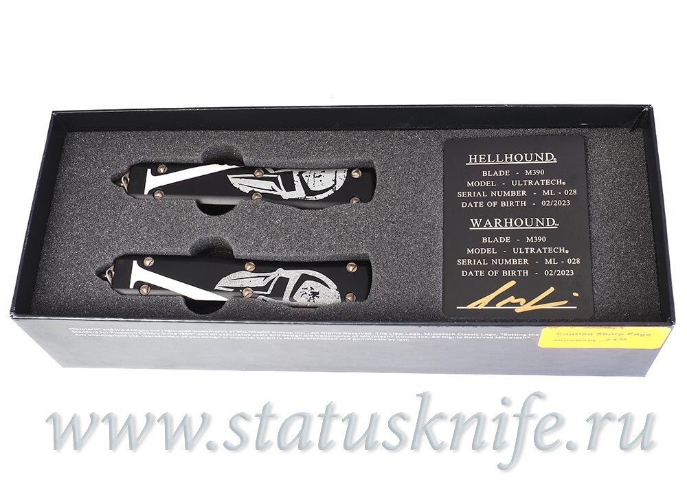 Сет Microtech Set 119-13SETMLS Ultratech Hellhound & Warhound Molon Labe