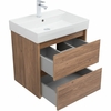 Aquanet 305235 Тумба с раковиной Nova Lite 60 2 ящ. цв. дуб шоколадный (305235)