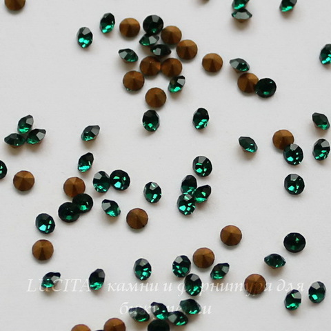 1028 Стразы Сваровски Emerald PP 14 (2-2,1 мм), 10 штук ()