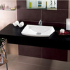 TOTO Jewelhex Раковина 685x490x210(70)мм, полувстраив, без отв.под смеситель и  перелива, без донного клапана DH446VE, с покрытием CeFiONt, цвет:белый LW682B#W