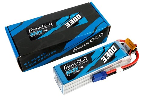 АКБ Gens Ace Tattu 3300mAh 22.2V 45C 6S1P Lipo Battery Pack