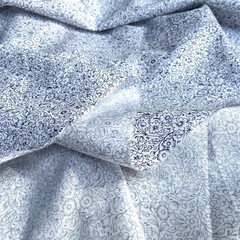 белый с мелкими цветами хлопок фото