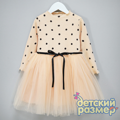 Платье (пояс, сетка, «горошек»)