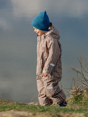 Комбинезон мембранный демисезонный Mjölk Cocoa Stripes, утеплитель 150гр/м2