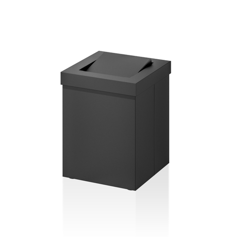 Decor Walther 0611160 Decor Walther DW 1130 Корзина для бумаги 12x12x15см, с крышкой, цвет: черный матовый