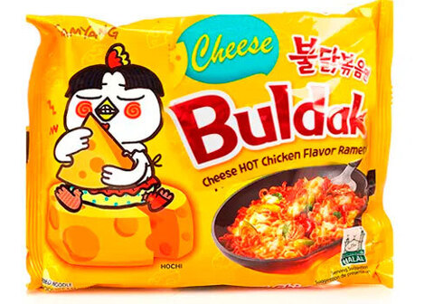 Лапша Рамен Samyang со вкусом острой курицы с сыром Бульдак, 140г