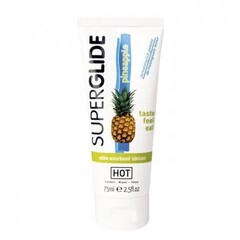 Гель лубрикант на водной основе с ароматом и вкусом ананаса «Superglide» HOT 75 мл.