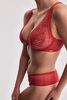 Бюстгальтер Beverly M Bralette Czerwony
