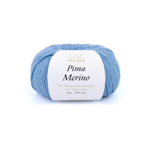 Пряжа Infinity Pima Merino 5830 светло-голубой