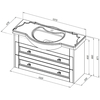 Aquanet 306204 Тумба с раковиной Монте 85 (Yatao) белый матовый (306204)