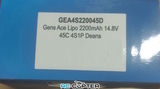 АКБ Gens Ace 2200mAh 14.8V 45C 4S1P Lipo Deans (T-Plug)