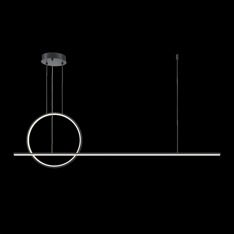 Подвесной светодиодный светильник Maytoni Halo MOD247PL-L49BK