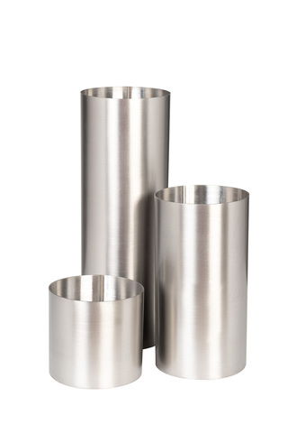 Ваза металлическая 10х10х10см Garda Decor серебро