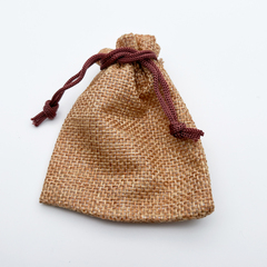 Холщовый мешочек, цвет светло-коричневый, размер около 9*7 см, цена за 1 шт