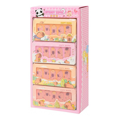 Закладки клейкие Basir бумажные, серия "Капибара", 5 видов по 20 шт различного дизайна