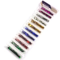 Набор пайеток Alingar, круглые, 6 цветов х 2 шт, 2,1 гр, "Металлик" (крас,син,зел,роз,зол,сереб), блистер, 12 шт, тубус, пакет с европодвесом