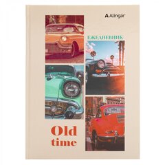 
          Ежедневник недатированный, А5, Alingar, 7БЦ, глянцевая ламинация, линия, 136 л, "Ретро авто"