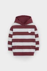 джемпер  для мальчика  КР 302693/красно-коричневый,полоска к536