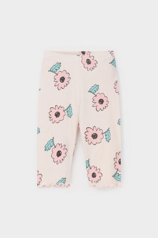 шорты  для девочки  КР 400797-1/бежевый,нежный цветок к549