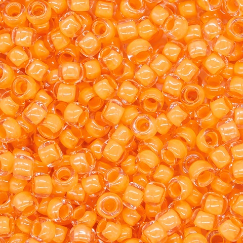 Японский бисер TOHO Round 8/0 (№962), окрашенный изнутри прозрачный