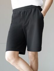 Шорты из тонкого футера с карманом на молнии  U48.006 (121042)