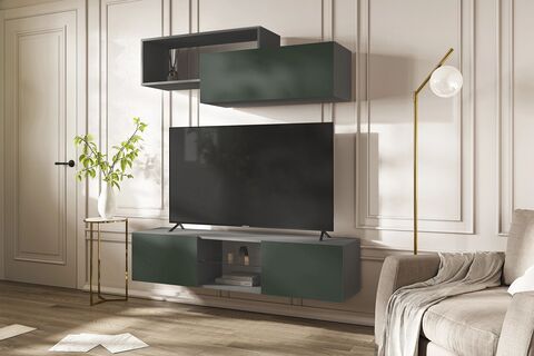 Гостиная Норд №1 Изумрудный/Графит