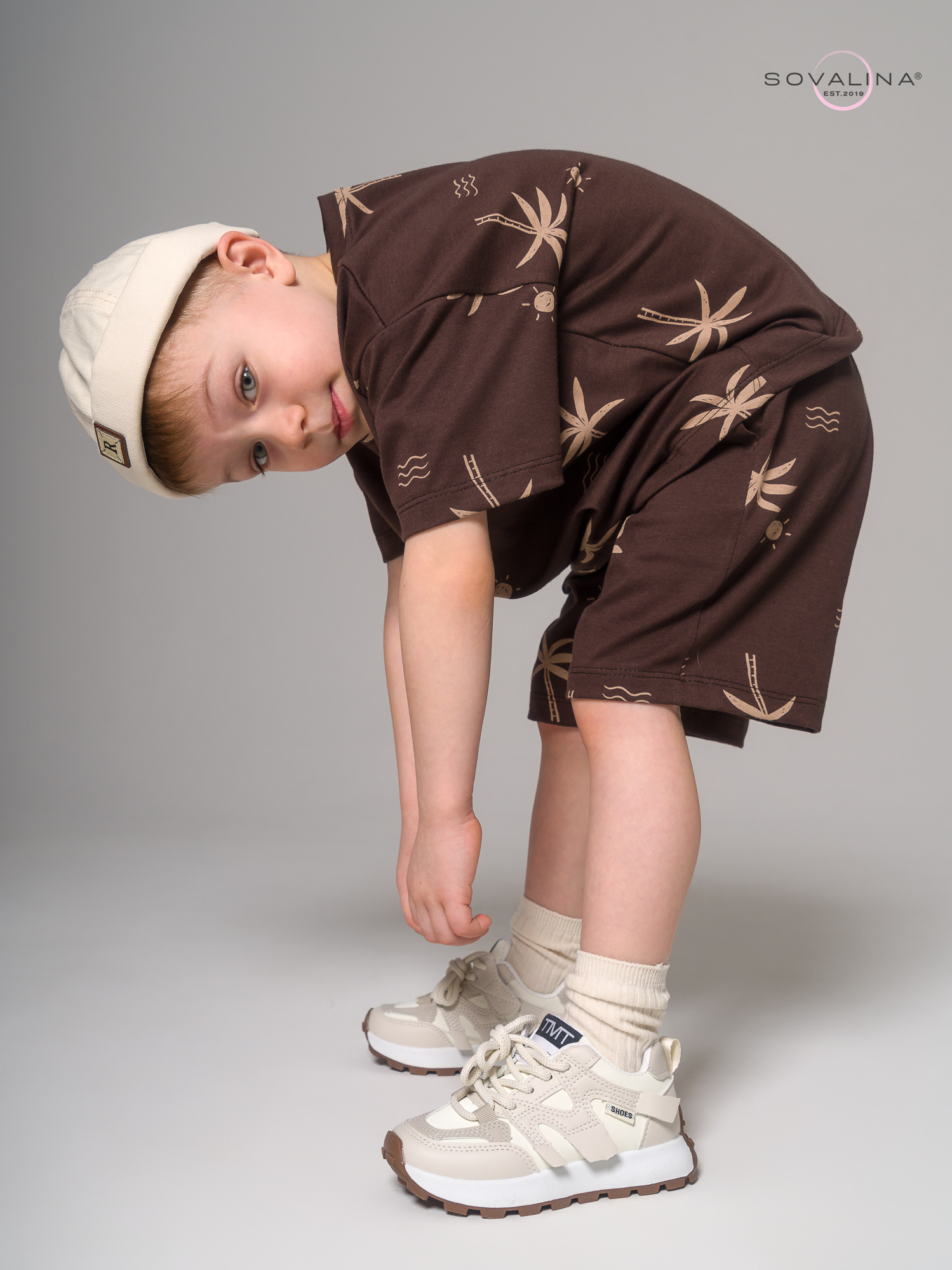 Костюм Light men пальмы коричневые MAX