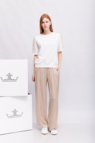 Margittes Свитшот с короткими рукавами с отделкой