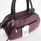 Сумка Саломея 479 наппа бордо + черный