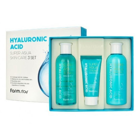 FarmStay Hyaluronic Acid Aqua Skin Care 3 Set - Набор средств с гиалуроновой кислотой