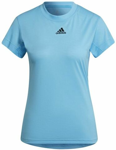 Женская теннисная футболка Adidas Tennis Freelift Tee - sky rush