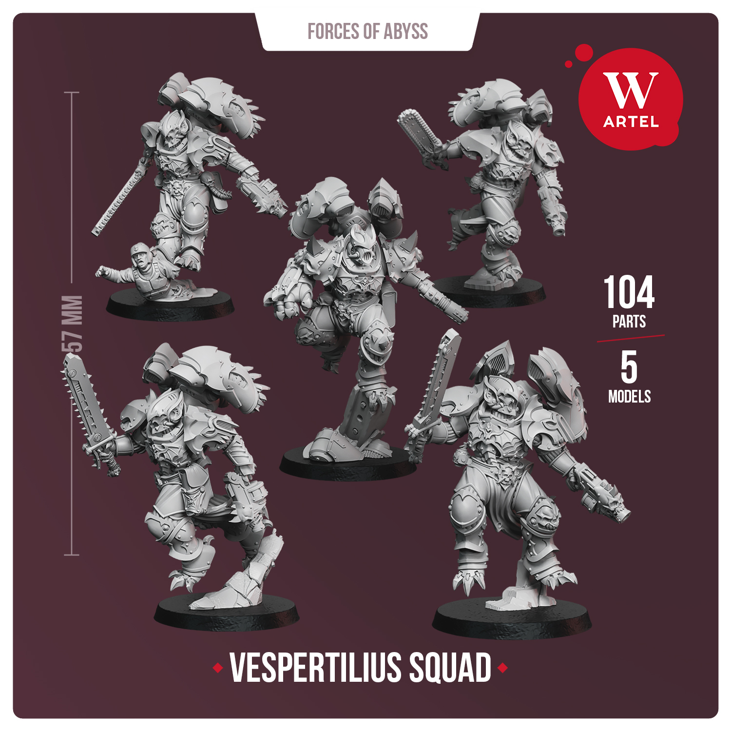 Комплект миниатюр Vespertilius squad – купить миниатюры по Warhammer в Artel W