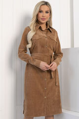 Платье-рубашка В большом городе (коричневое) П12800М LT Collection