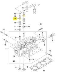 ТАРЕЛКА КЛАПАНА ВЕРХНЯЯ NEXIA SOHC, LANOS, CHANCE 1.5 GM