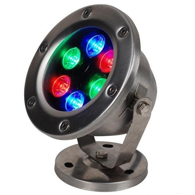 LED Подсветка, комплект: RGB 6Вт (нерж.) х 2шт. + транс. DC12/30W + пульт
