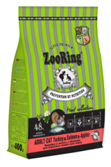 ZooRing Adult сухой корм для кошек (индейка,лосось) 400 гр