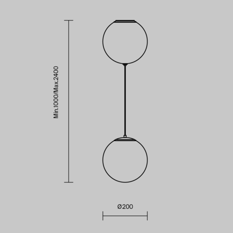 Подвесной светодиодный светильник Maytoni Twins MOD427PL-L20B3K