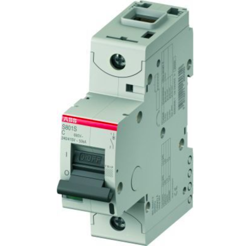 Автоматический выключатель 1-полюсный 10 А, тип C, 25 кА S801S C10. ABB. 2CCS861001R0104