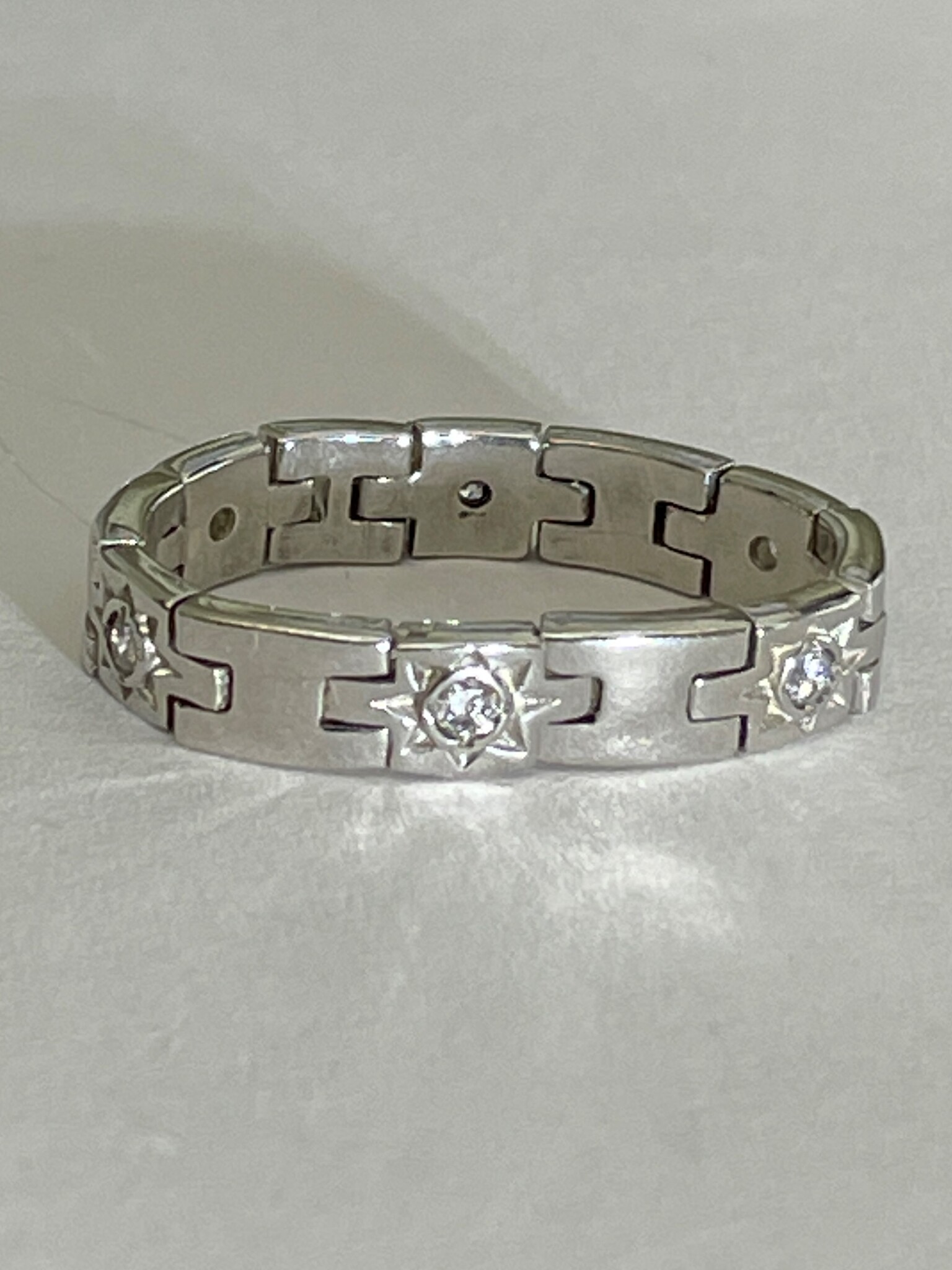 Кольцо-цепь 1  (кольцо из серебра)
