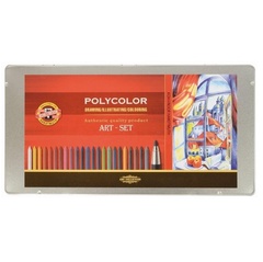 Набор цветных стержней KOH-I-NOOR POLYCOLOR с цанговыми карандашами 3896, 25 пр