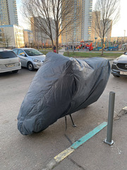 Чехол Эндуро для BMW R 1200 GS с центральным и боковыми кофрами, цвет серый