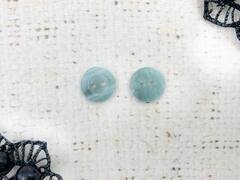 Пуговицы блузочные, d 1,1 см, 2 прокола, серо-зеленый