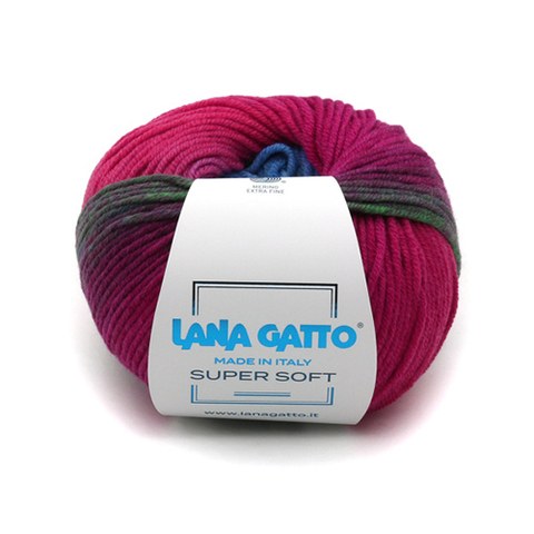 LANA GATTO SUPER SOFT PRINT (100% мериносовая шерсть, 50гр/125м)