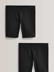 Шорты-велосипедки на обычной посадке для девочки Next 990-649, 2 шт., Черный
