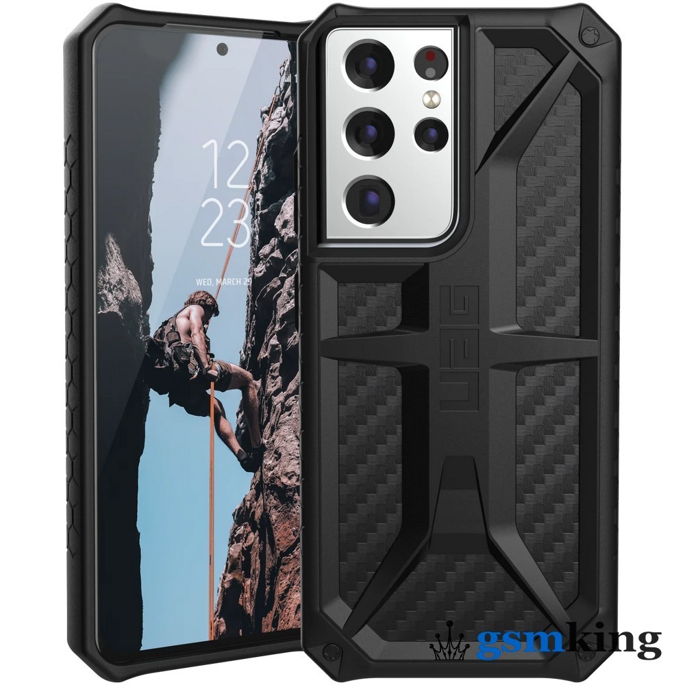 Чехол UAG Monarch Kevlar® Series Case for Samsung Galaxy S21 Ultra Carbon  Fiber (Чёрный)212831114242 - цена 0.0 ₽.