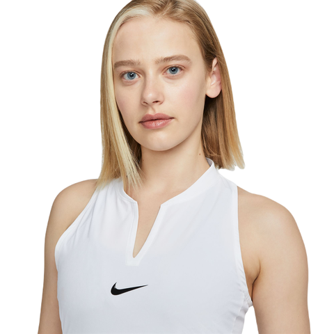 Теннисное платье женское Nike Court Dri-Fit Advantage Club Dress - white/black